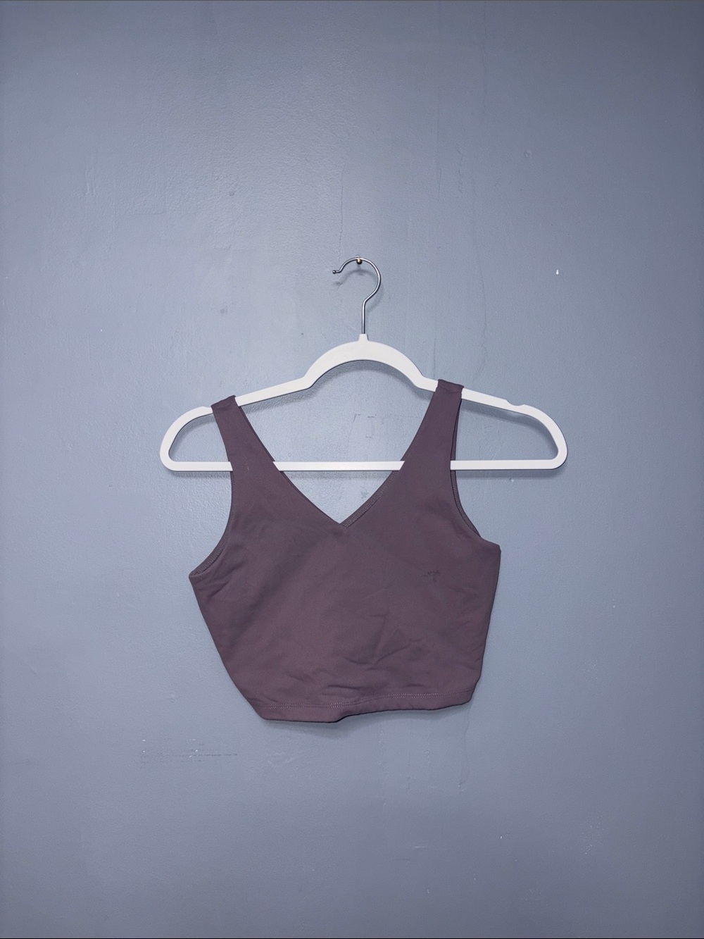 Purple Twist Back Sport Bra